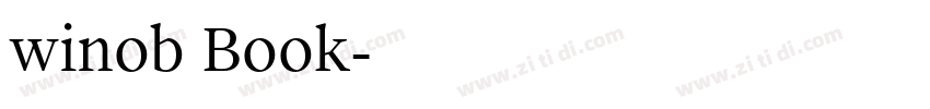 winob Book字体转换 winob Book字体转换